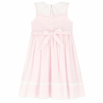 Girls Pink Smocked Dress