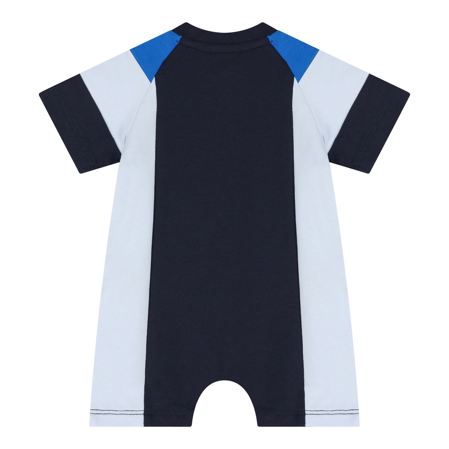 Baby Boys Navy Blue Logo Romper, 2, hi-res