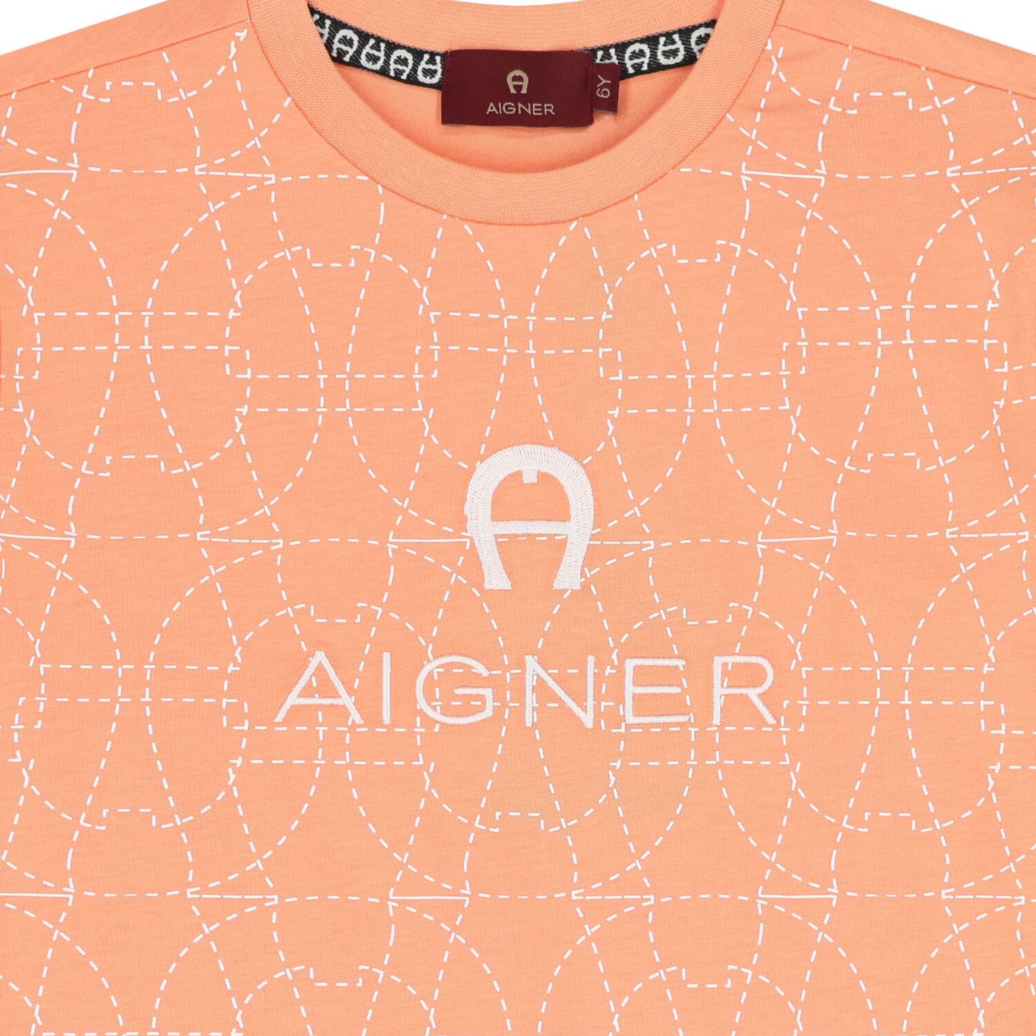 Boys Orange Logo T-Shirt, 4, hi-res