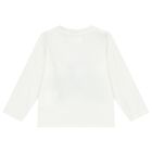 Younger Boys Ivory Tractor Long Sleeve Top, 1, hi-res