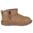 Younger Girls Beige Classic Ultra Mini Suede Boots, 1, hi-res