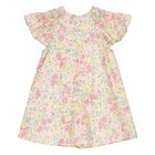 Baby Girls Pink & Yellow Liberty Print Dress, 2, hi-res