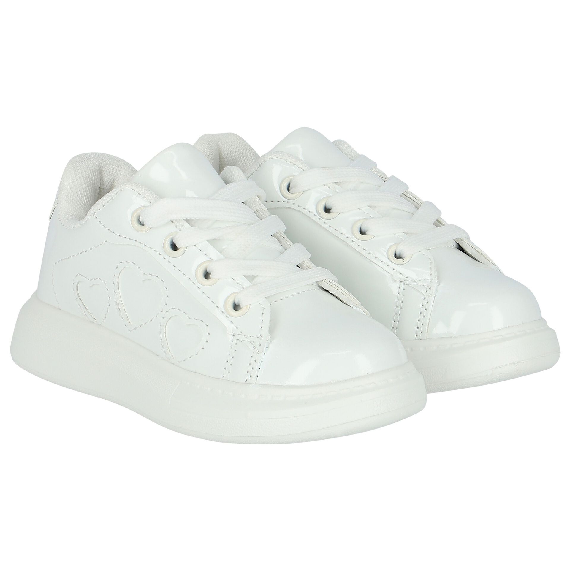 Junior girls white trainers sales