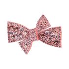 Girls Pink Diamante Embellished Bow Hair Clip, 2, hi-res