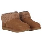 Girls Chestnut Brown Classic Ultra Mini Suede Boots, 1, hi-res