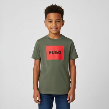 Boys Green Logo T-Shirt 