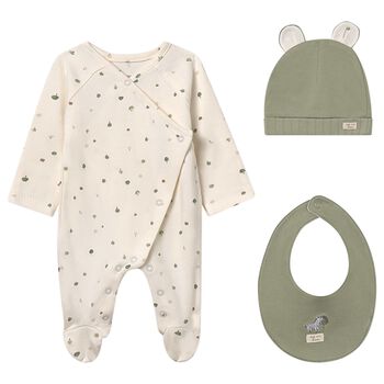 Ivory & Green Babygrow Gift Set