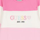 Girls Pink Logo Sweatshirt Dress, 1, hi-res