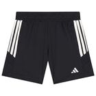 Boys Black Logo Shorts Set, 1, hi-res