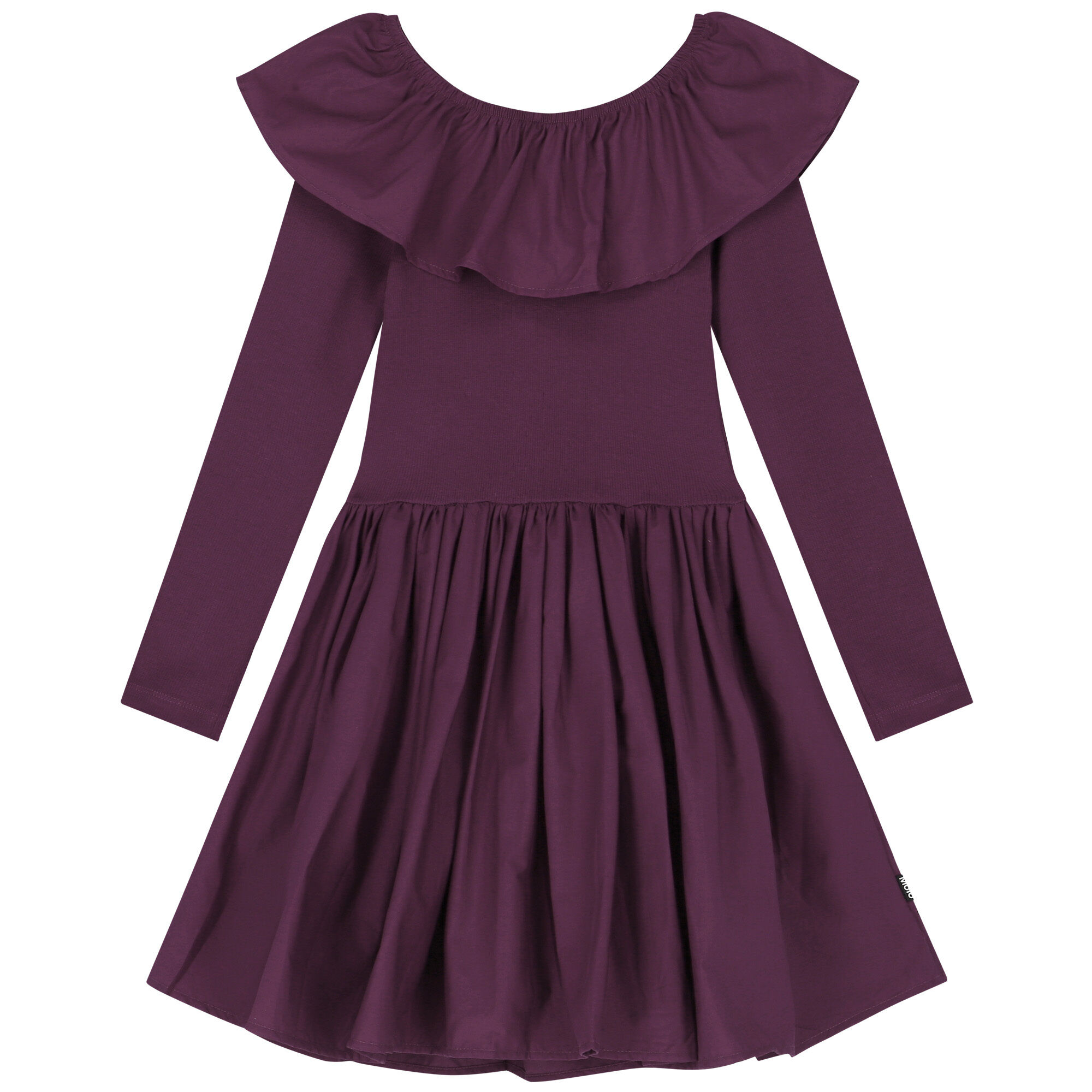 Girls long sleeve purple dress sale