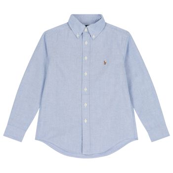 Boys Blue Linen Shirt