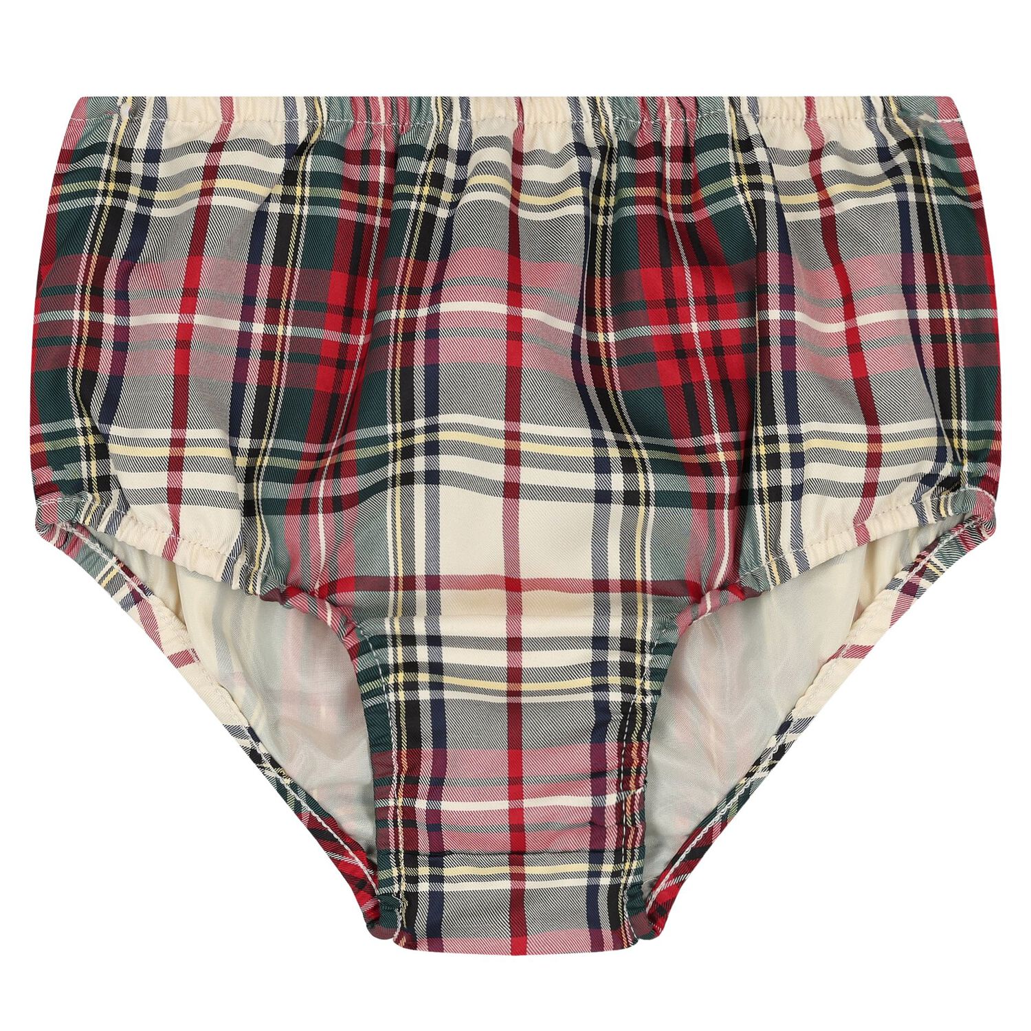 Baby Girls Ivory, Red & Green Tartan Dress Set, 1, hi-res image number null