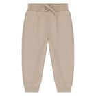 Younger Boys Beige Joggers, 3, hi-res