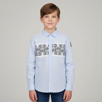 Boys Blue Logo Shirt