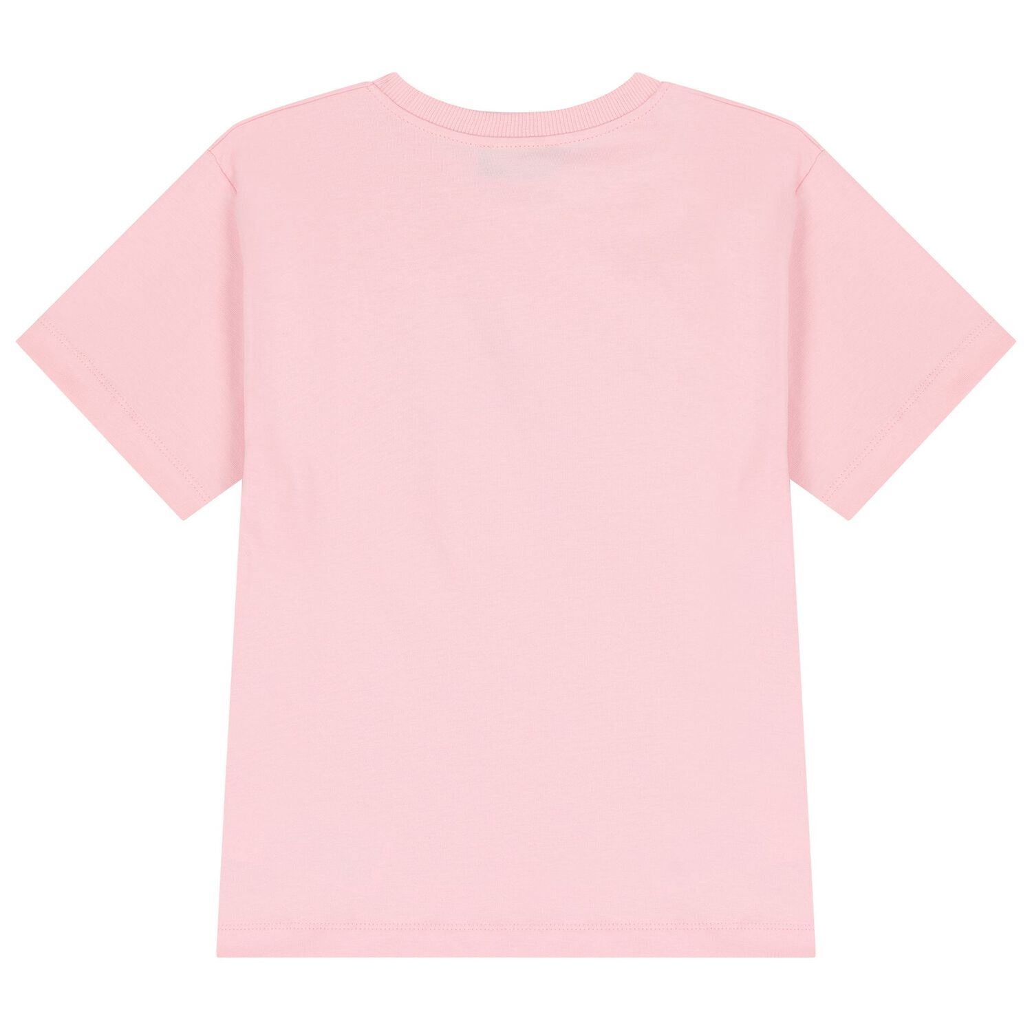 Girls Pink Teddy Bear Logo Long Sleeve Top, 4, hi-res