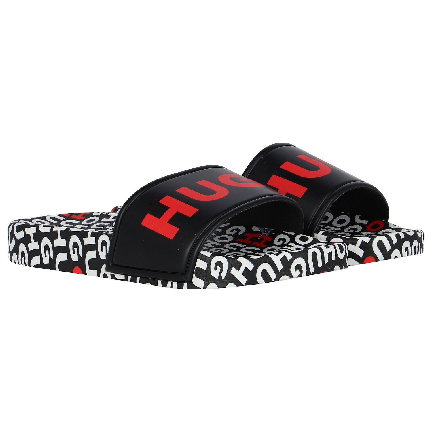 سلايدر أولاد بالشعار باللون الأسود والأبيض, 1, hi-res