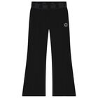 Girls Black Logo Leggings, 2, hi-res