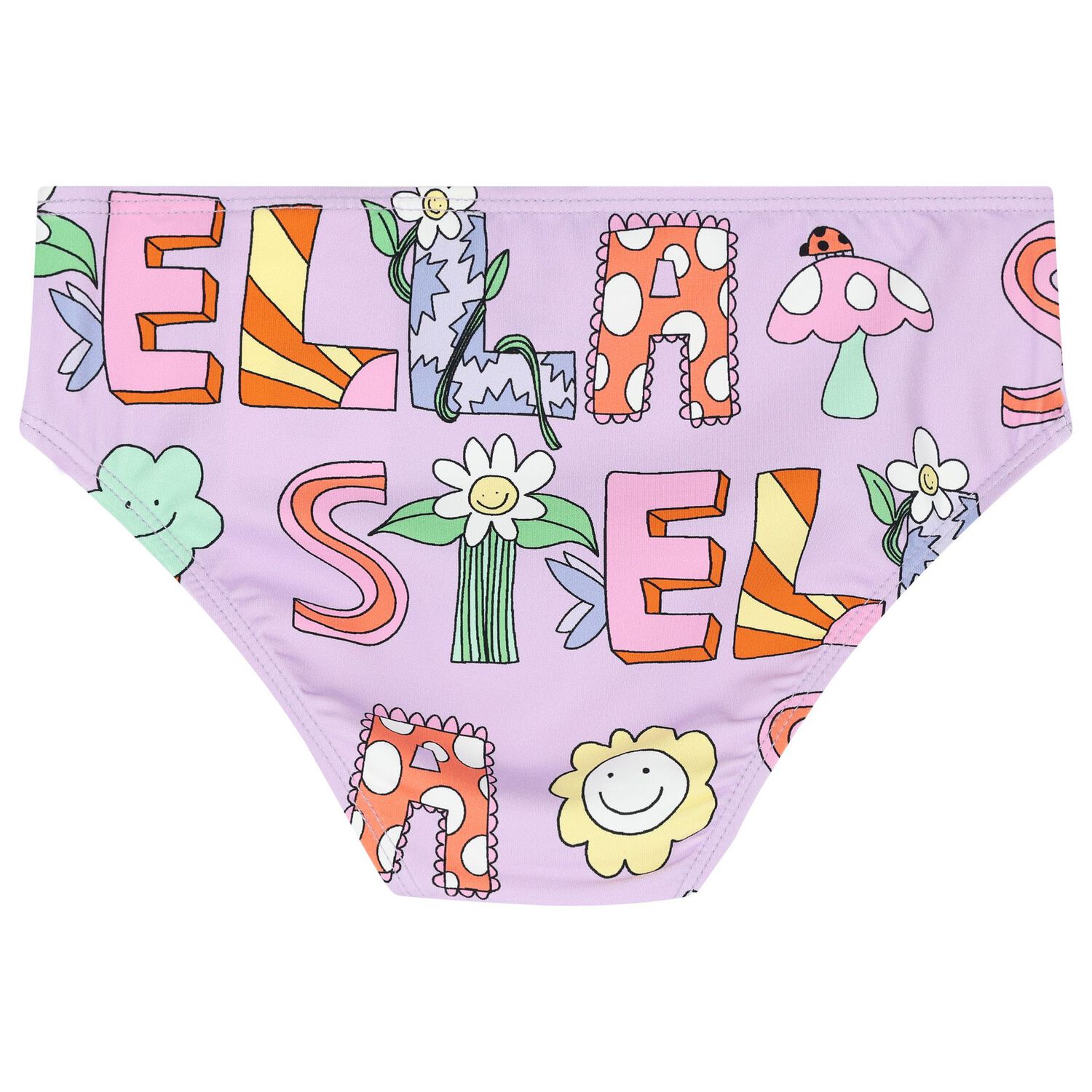 Girls Purple Floral Bikini, 1, hi-res image number null