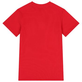 Girls Red Logo Bag Dress