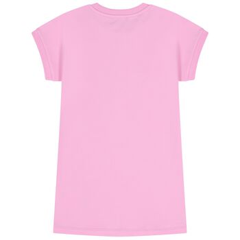 Girls Pink Teddy Bear Dress