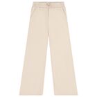 Girls Beige Puppy Tracksuit, 1, hi-res