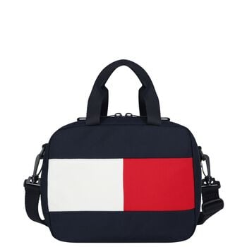 Boys Navy Blue Canvas Logo Lunch Bag ( 28cm ) 