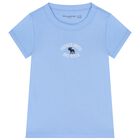 Girls Blue Logo T-Shirt, 1, hi-res