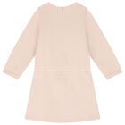 فستان بنات بالشعار باللون الزهري, 2, hi-res