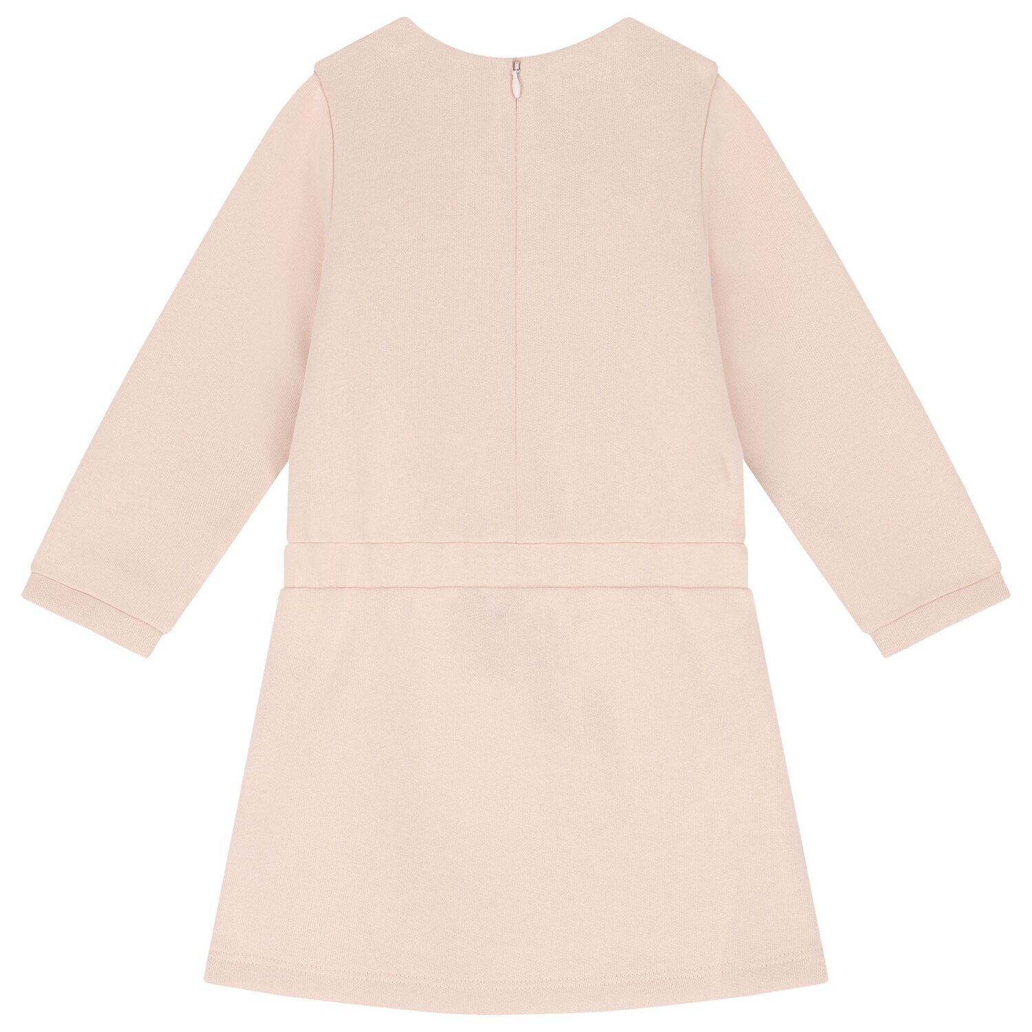 فستان بنات بالشعار باللون الزهري, 2, hi-res image number null