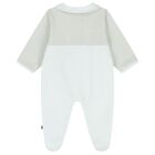 Baby Boys Blue & Gold Logo Babygrow Gift Set, 2, hi-res
