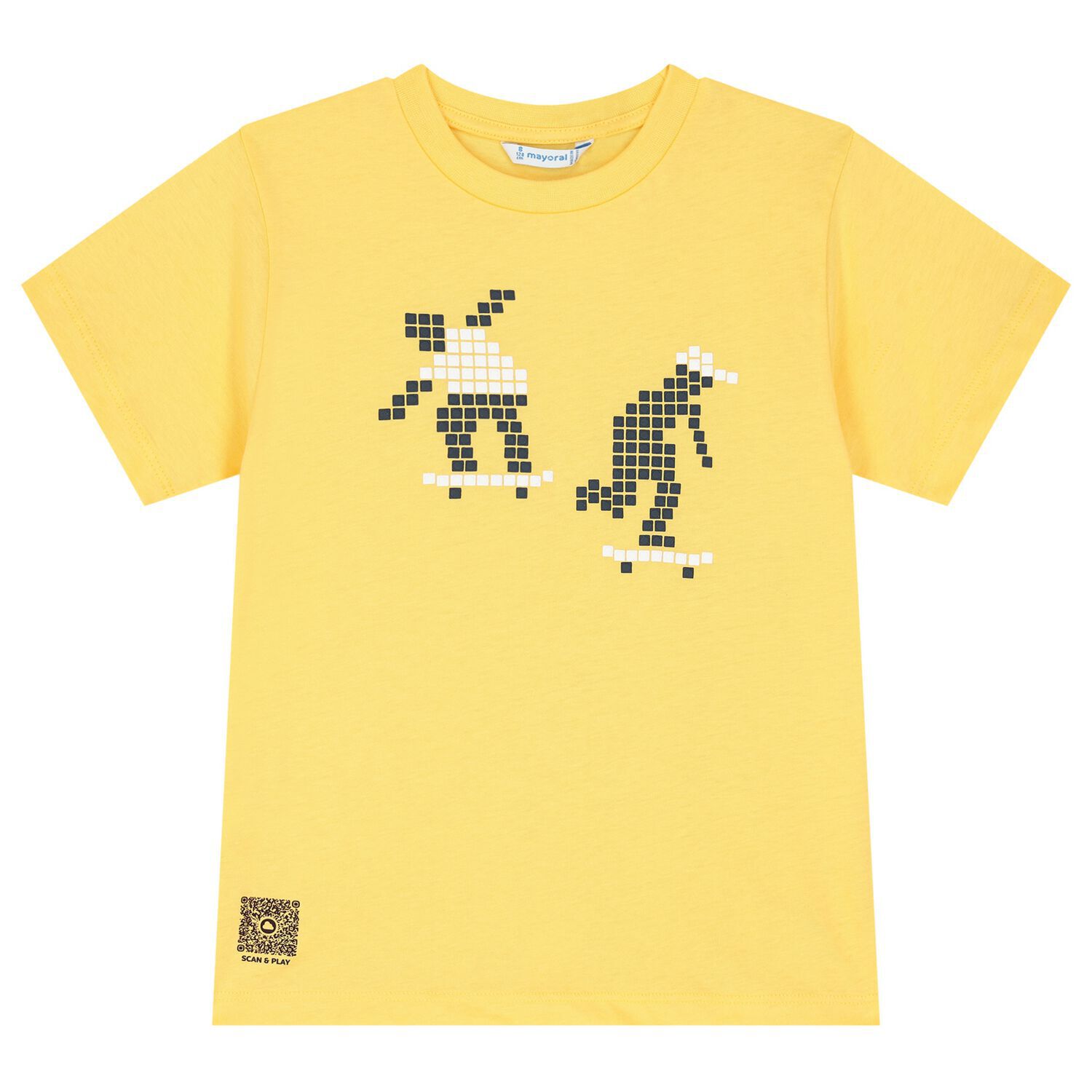 Boys Yellow Skateboarder T-Shirt, 1, hi-res