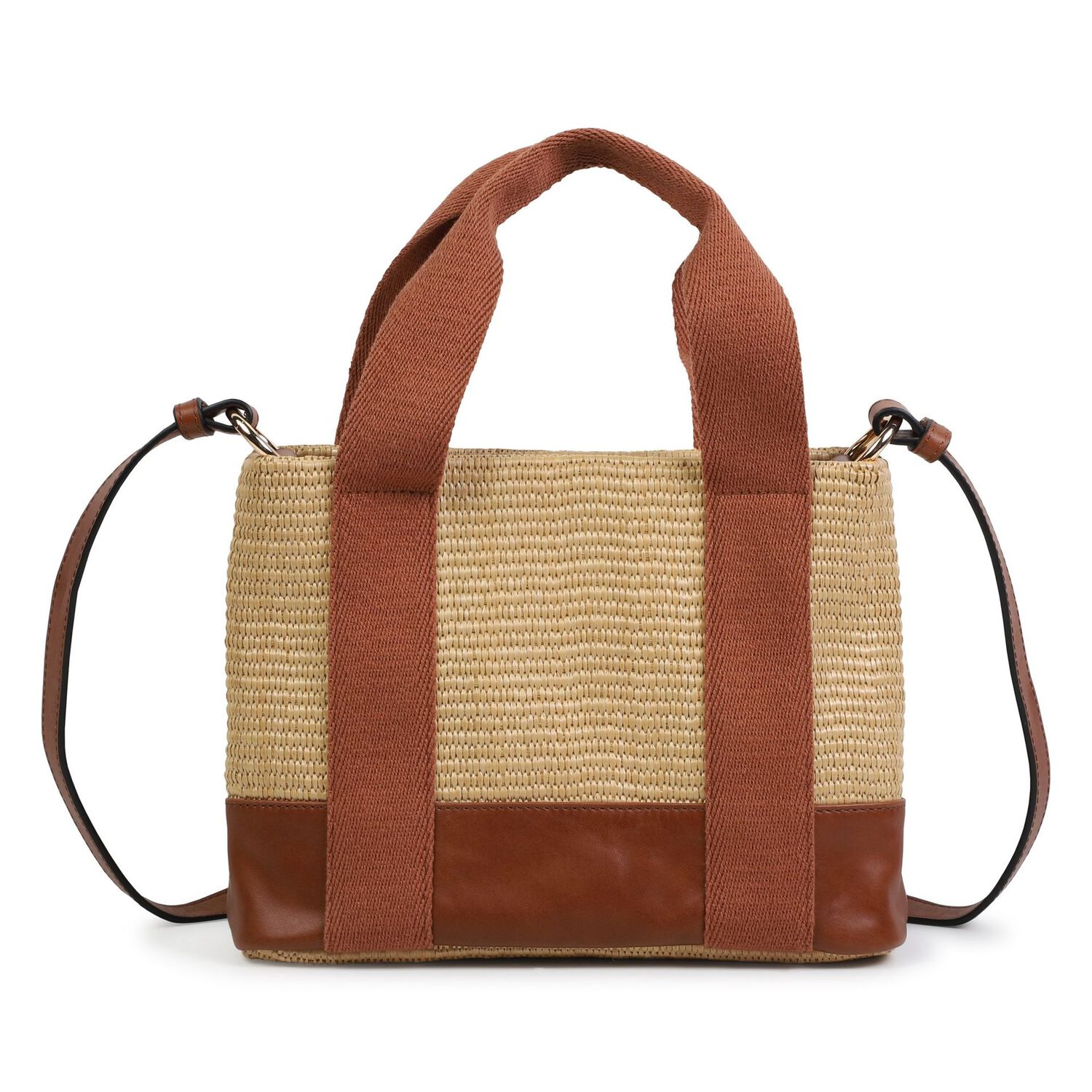 Girls Beige Logo HandBag, 1, hi-res