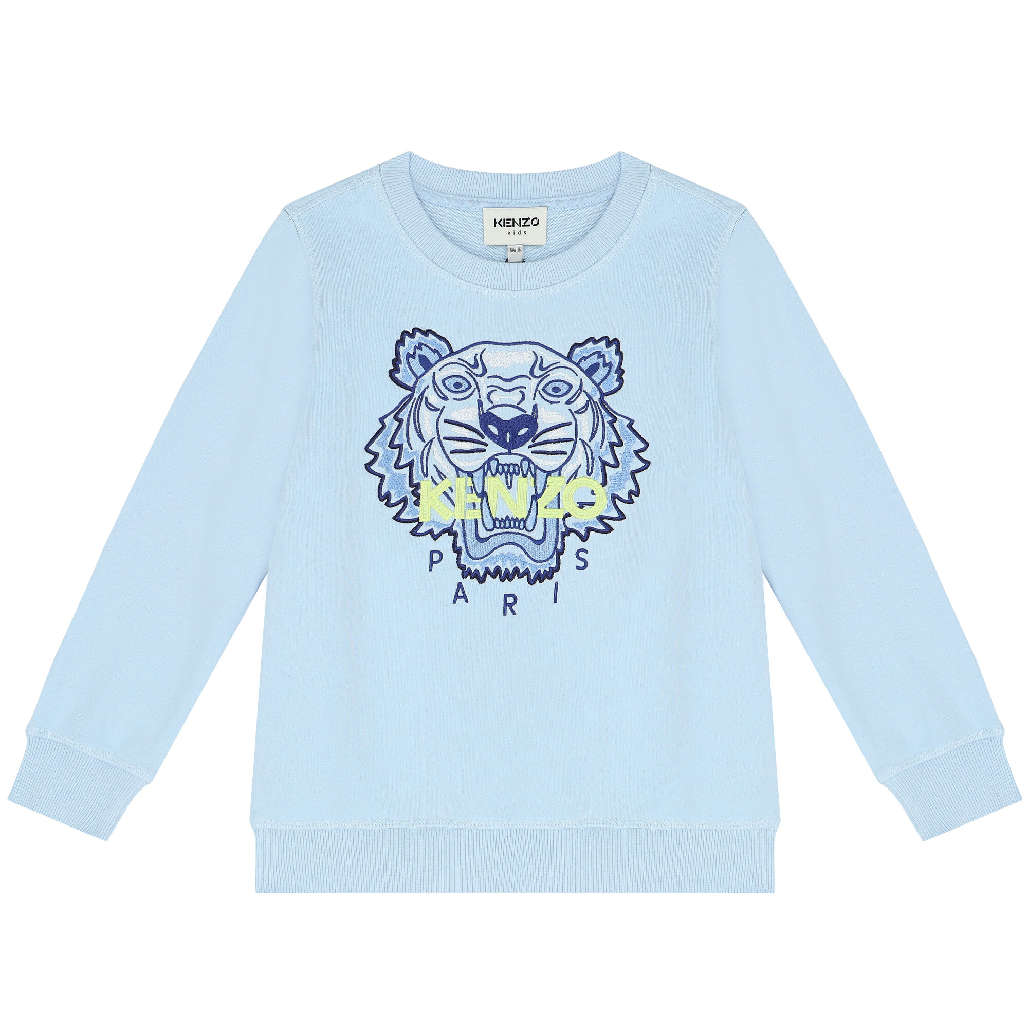 KENZO KIDS Boys Blue Tiger Sweatshirt Junior Couture USA
