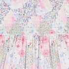 Baby Girls Pink Floral Shirred Dress Set, 1, hi-res