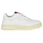 White Web Striped Trainers, 1, hi-res