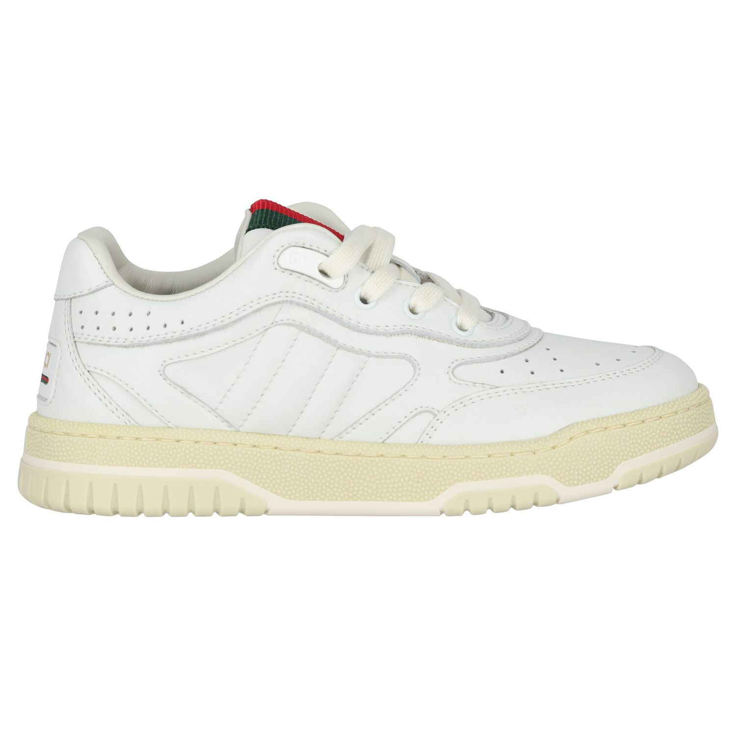 White Web Striped Trainers, 1, hi-res