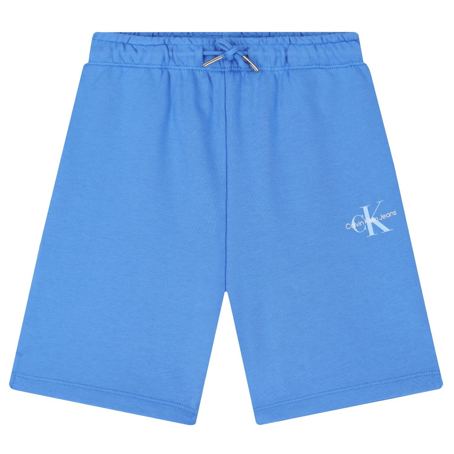 Boys Blue Logo Shorts, 3, hi-res
