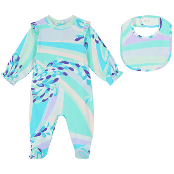 Baby Girls Multi-Colored Babygrow Set