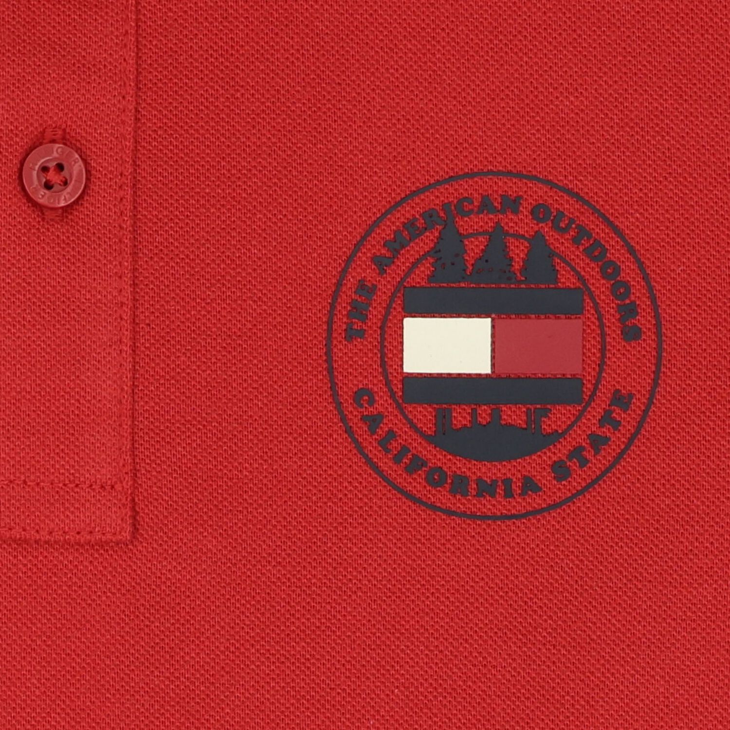 Boys Red Logo Polo Shirt, 2, hi-res