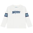 Boys White, Blue & Navy Blue Tracksuit Set ( 3 Piece ), 2, hi-res