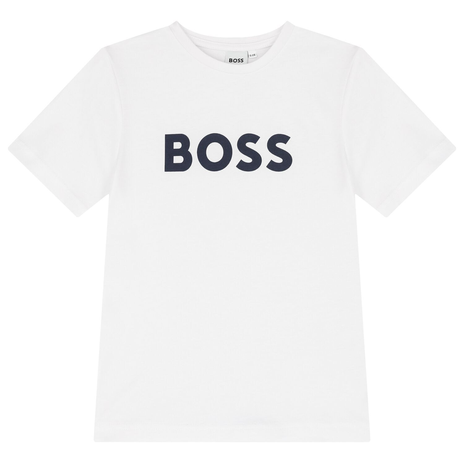 Boys White Logo T-Shirt, 2, hi-res image number null