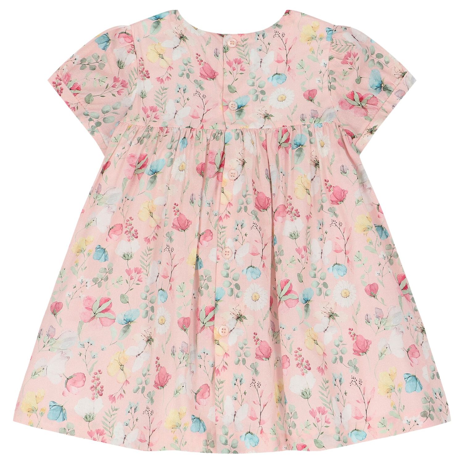 Baby Girls Pink Floral Dress Set, 1, hi-res
