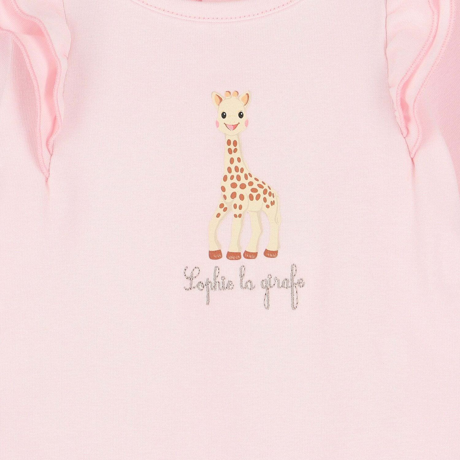 Baby Girls Pink Logo Babygrow, 1, hi-res