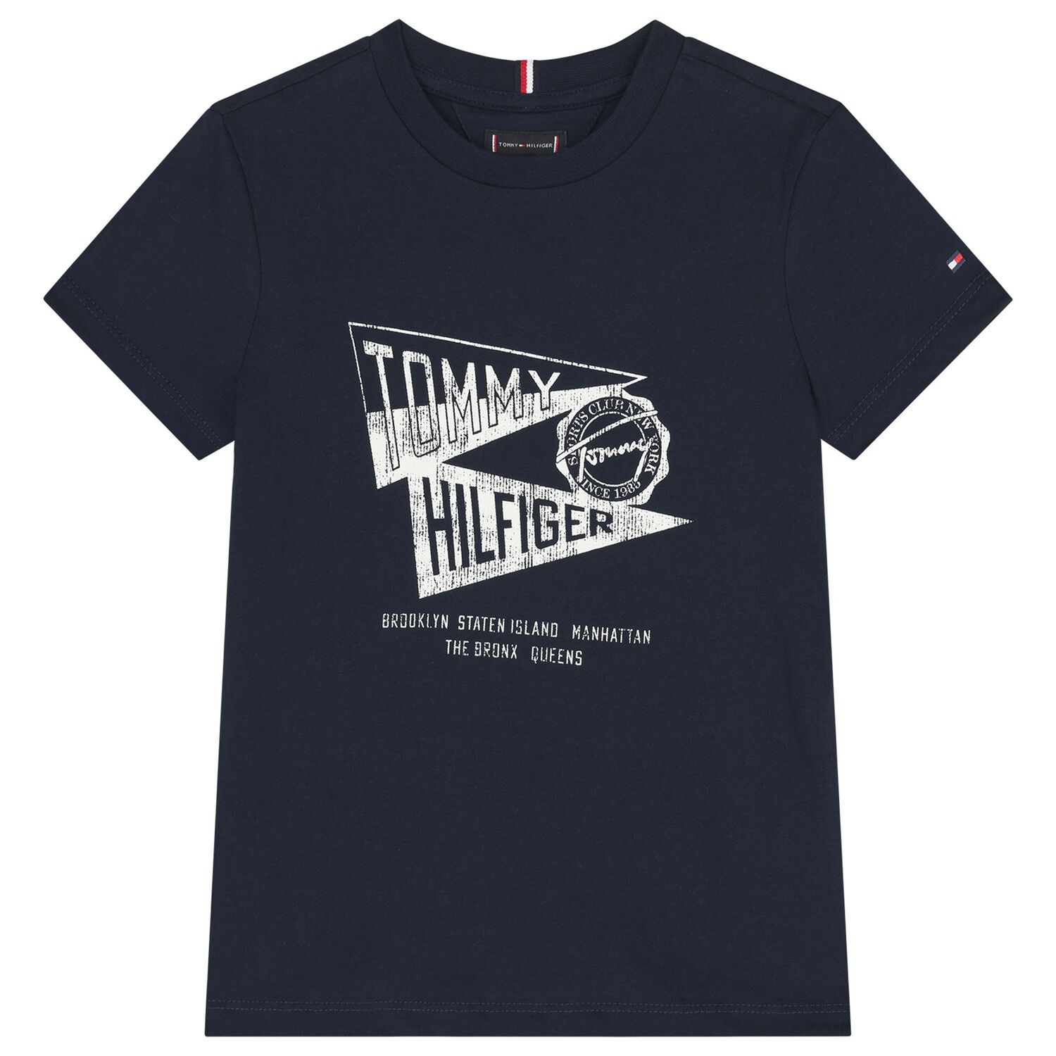 Boys Navy Blue Logo T-Shirt, 1, hi-res image number null