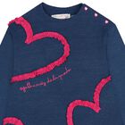 Girls Blue & Pink Heart Dress Set, 1, hi-res