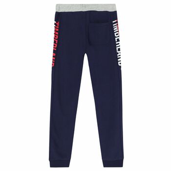 Boys Navy Logo Joggers