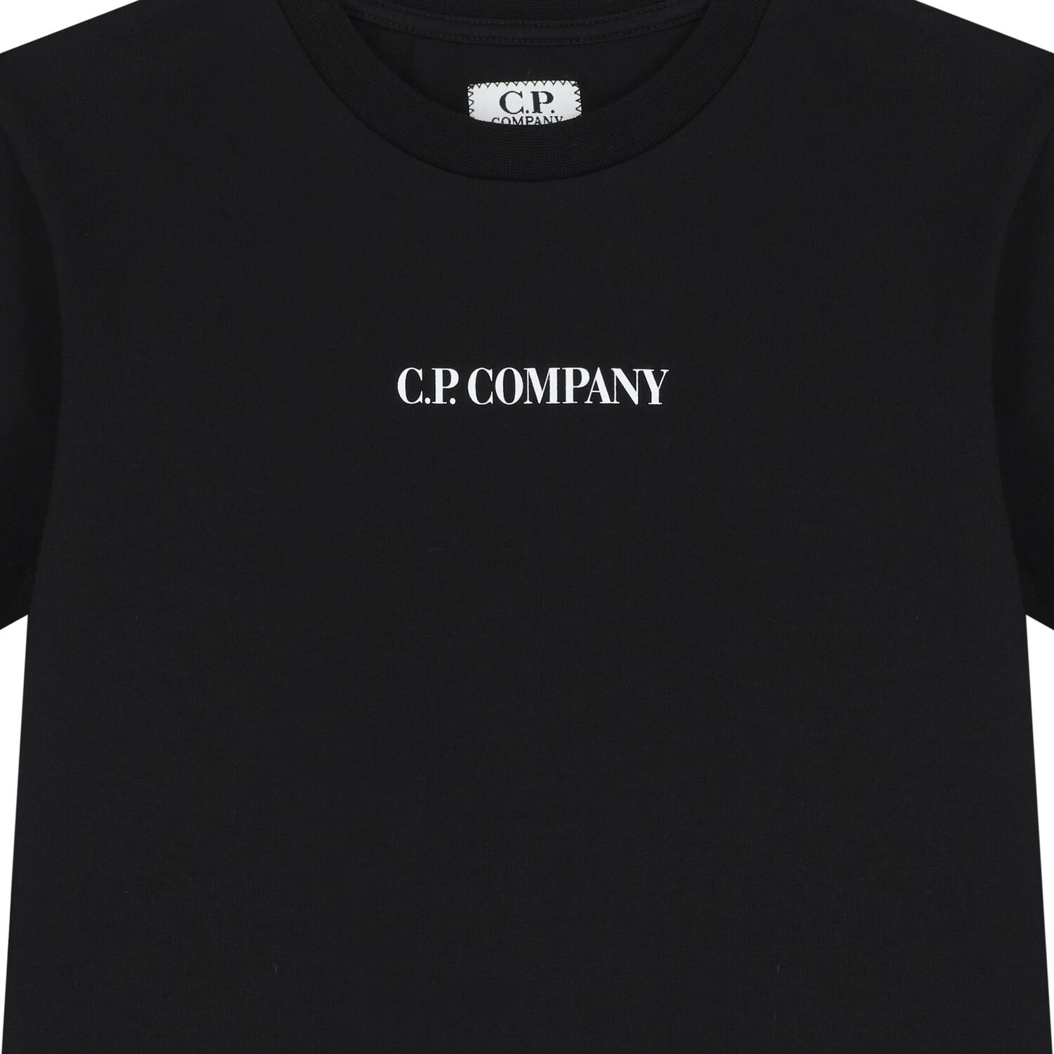 Boys Black Logo T-Shirt, 1, hi-res