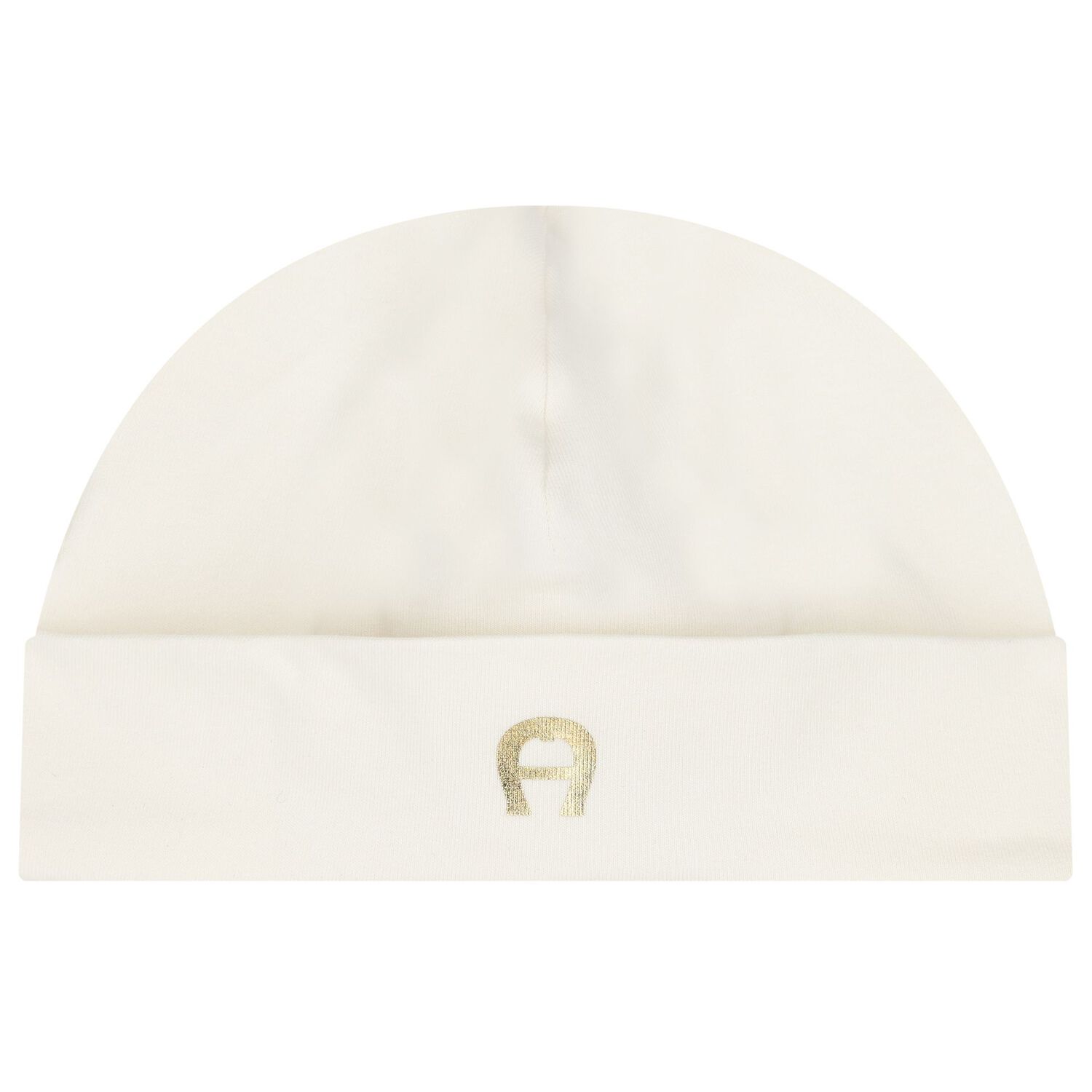 Ivory & Gold Logo Baygrow, Hat & Bib Gift Set, 1, hi-res