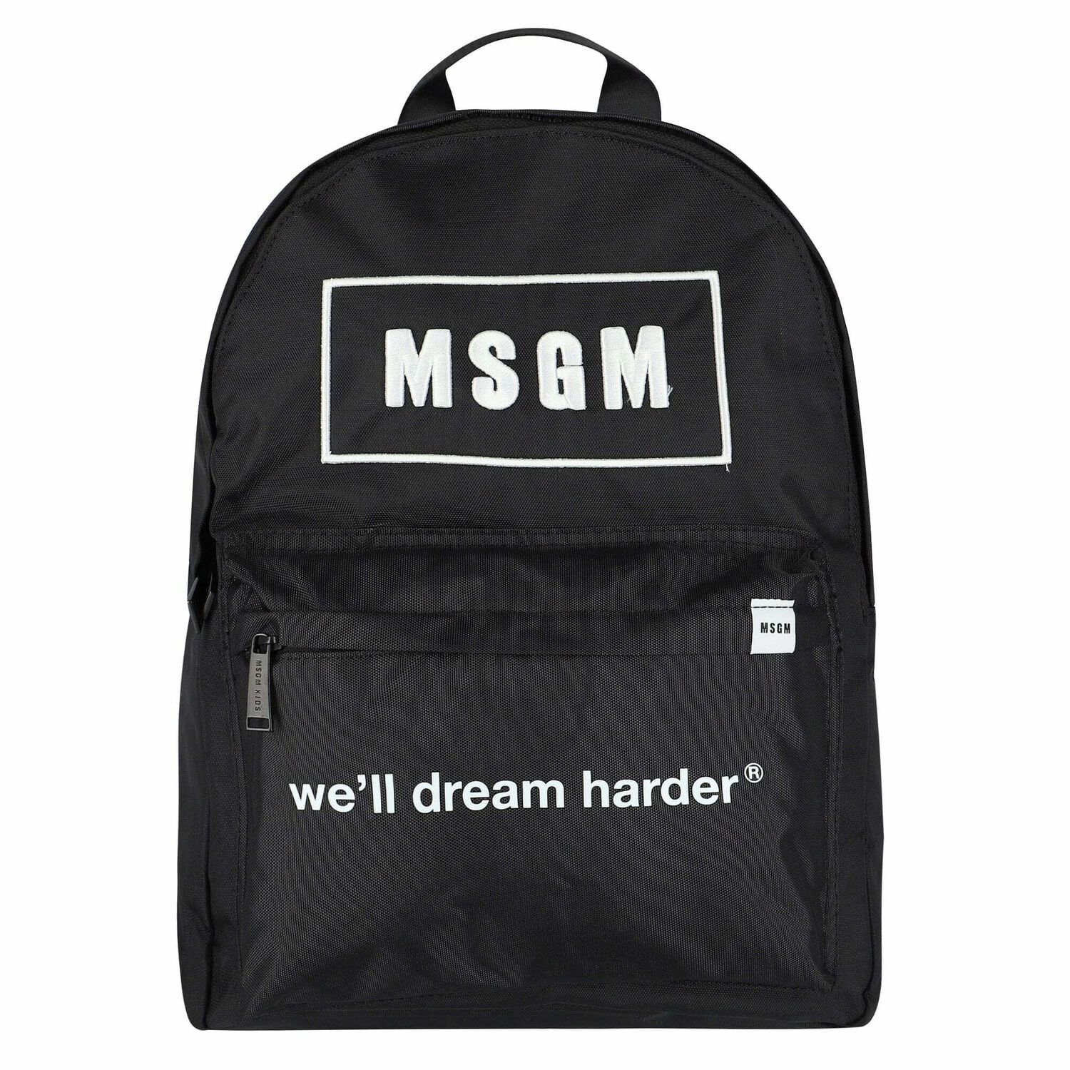 MSGM Black Logo Backpack | Junior Couture