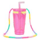 Girls Pink Embellished Milkshake Shoulder Bag, 1, hi-res